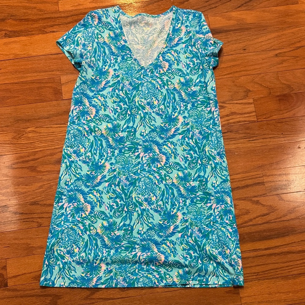 Lilly Pulitzer Blue and Pink Floral dress
